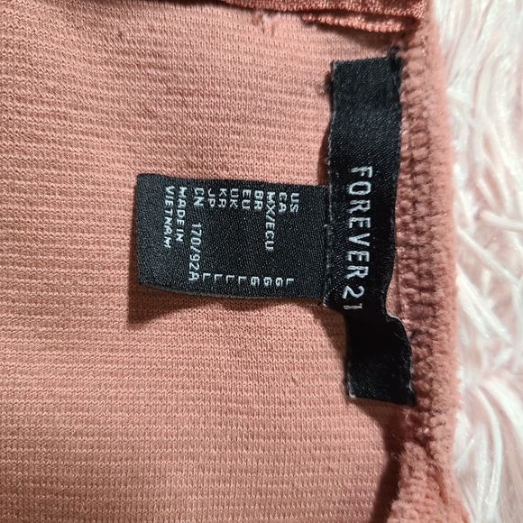 L Forever 21 Corduroy Pinafore Mini Dress - Picture 10 of 12